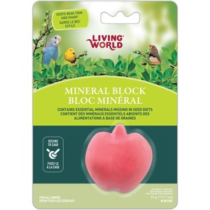 Living World Mineral Block Apple Bird Beak Conditioner