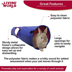 Living World Small Animal Tunnel, Color Varies, Large