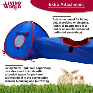 Living World Small Animal Tunnel, Color Varies, Large