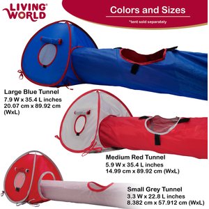 Living World Small Animal Tunnel, Color Varies, Large
