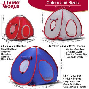 Living World Small Animal Tunnel, Color Varies, Large