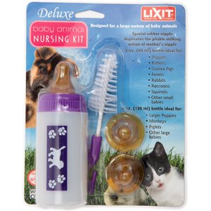 Lixit Baby Small Animal Bottle Nursing Kit, 4-oz bottle