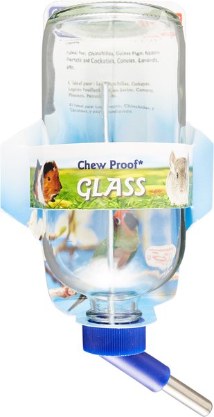 Lixit Chew Proof Glass Bird & Small Animal Water Bottle