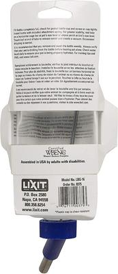 Show full view: Lixit Chew Proof Glass Bird & Small Animal Water Bottle, 8-oz slide 3 of 8