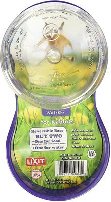 Show full view: Lixit Mini Rabbit Feeder & Water Fountain, 48-oz slide 2 of 5