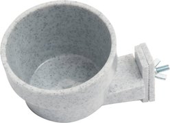 Lixit Quick Lock Crock Small Animal Bowl,10-oz, Granite