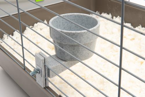 Show full view: Lixit Quick Lock Crock Small Animal Bowl,10-oz, Granite slide 2 of 6