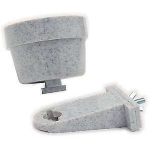 Lixit Quick Lock Crock Small Animal Bowl,10-oz, Granite