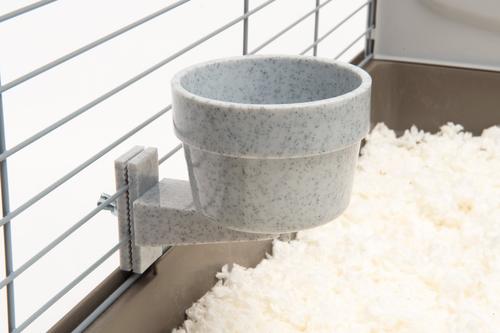 Show full view: Lixit Quick Lock Crock Small Animal Bowl,10-oz, Granite slide 4 of 6