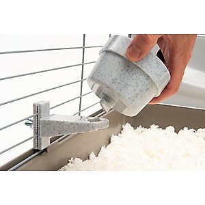 Lixit Quick Lock Crock Small Animal Bowl,10-oz, Granite
