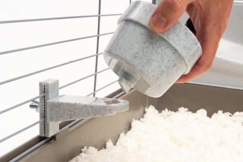 Show full view: Lixit Quick Lock Crock Small Animal Bowl,10-oz, Granite slide 5 of 6