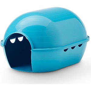 Lixit Rody Igloo Small Pet Hideout, Blue, Medium