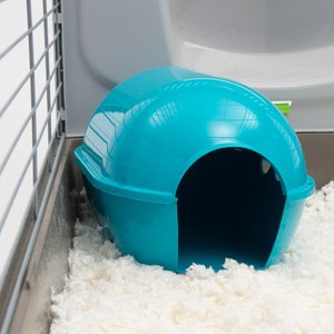 Lixit Rody Igloo Small Pet Hideout, Blue, Medium