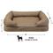 Show in main carousel: L.L.Bean Denim Premium Sofa Removable Cover Dog & Cat Bed, Burlap, Medium slide 3 of 5