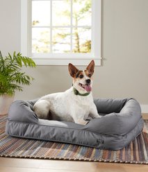 L.L.Bean Denim Premium Sofa Removable Cover Dog & Cat Bed, Platinum, Medium slide 1 of 5