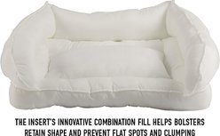 L.L.Bean Denim Premium Sofa Removable Cover Dog & Cat Bed, Platinum, Medium slide 2 of 5