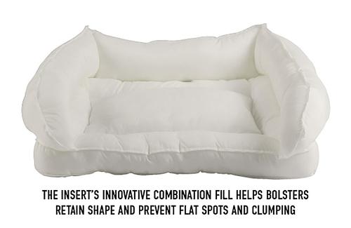 Show full view: L.L.Bean Denim Premium Sofa Removable Cover Dog & Cat Bed, Platinum, Medium slide 2 of 6