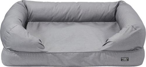 Show full view: L.L.Bean Denim Premium Sofa Removable Cover Dog & Cat Bed, Platinum, Medium slide 5 of 6