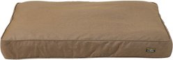 L.L.Bean Premium Denim Rectangular Dog & Cat Bed, Burlap, Large