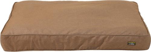 Show full view: L.L.Bean Premium Denim Rectangular Dog & Cat Bed, Burlap, X-Large slide 6 of 7