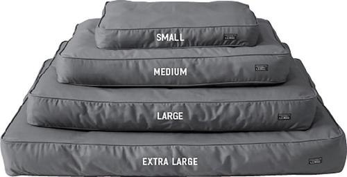 Show full view: L.L.Bean Premium Denim Rectangular Dog & Cat Bed, Platinum, Medium slide 5 of 7