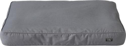 Show full view: L.L.Bean Premium Denim Rectangular Dog & Cat Bed, Platinum, Medium slide 6 of 7