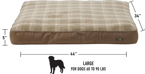 Show full view: L.L.Bean Premium Fleece Dog & Cat Bed with Removable Cover, Burlap, Large slide 4 of 7