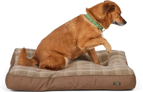 Show full view: L.L.Bean Premium Fleece Dog & Cat Bed with Removable Cover, Burlap, Large slide 6 of 7