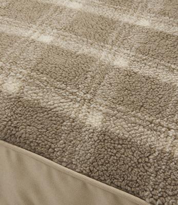 Show full view: L.L.Bean Premium Fleece Dog & Cat Bed with Removable Cover, Burlap, Medium slide 6 of 8