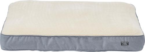 Show full view: L.L.Bean Premium Fleece Dog & Cat Bed with Removable Cover, Platinum, Large slide 4 of 5
