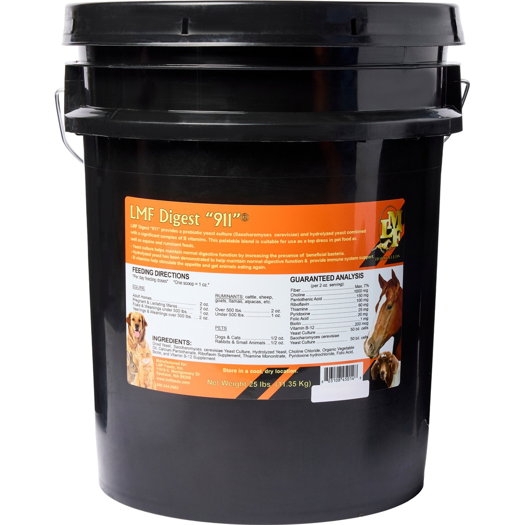 LMF Feeds LMF Digest 911 Granule Pet Supplement, 25-lb bucket
