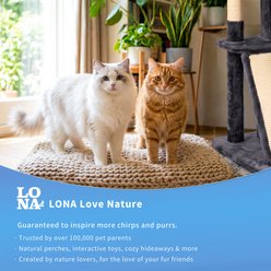 LONA Love Nature 64-in Faux Fur Hanging-Toys Cat Tree, Dark Grey slide 2 of 9