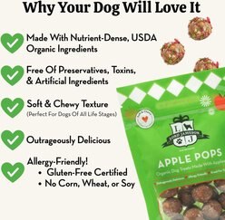 Lord Jameson Apple Pops Organic Soft & Chewy Dog Treats, 6-oz bag slide 2 of 7