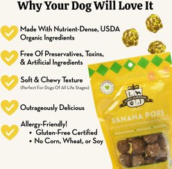 Lord Jameson Banana Pops Organic Soft & Chewy Dog Treats, 6-oz bag slide 2 of 8