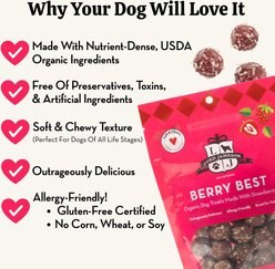 Lord Jameson Berry Best Organic Soft & Chewy Dog Treats, 6-oz bag slide 2 of 8