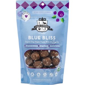 Lord Jameson Blue Bliss Organic Soft & Chewy Dog Treats, 6-oz bag