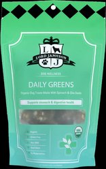 Lord Jameson Daily Greens Organic Dog Treats, 6-oz bag