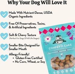 Lord Jameson Little Rewards Confetti Cake Organic Soft & Chewy Dog Treats, 3-oz bag slide 2 of 8