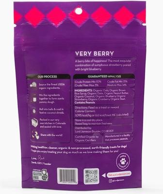 Show full view: Lord Jameson Little Rewards Very Berry Dog Treats, 3-oz bag slide 3 of 9
