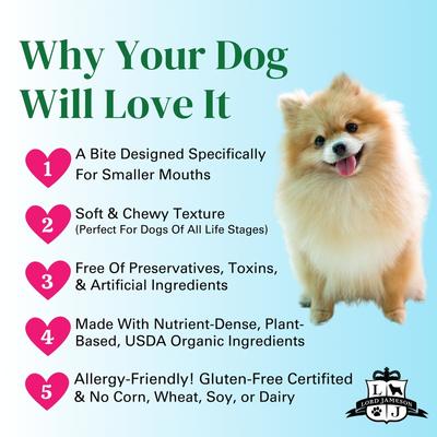 Show full view: Lord Jameson Little Rewards Very Berry Dog Treats, 3-oz bag slide 8 of 9