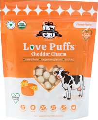 Lord Jameson Love Puffs Cheddar Charm Organic Dog Treats, 4-oz, 6 count