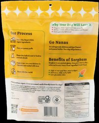 Lord Jameson Love Puffs Go Nanas Crunchy Organic Dog Treats, 4-oz bag slide 2 of 6