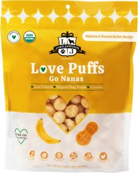 Lord Jameson Love Puffs Go Nanas Crunchy Organic Dog Treats, 4-oz bag