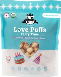 Lord Jameson Love Puffs Party Time Crunchy Organic Dog Treats, 4-oz bag