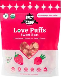 Lord Jameson Love Puffs Sweet Beat Crunchy Organic Dog Treats, 4-oz bag