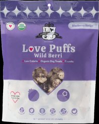 Lord Jameson Love Puffs Wild Berri Crunchy Organic Dog Treats, 4-oz bag