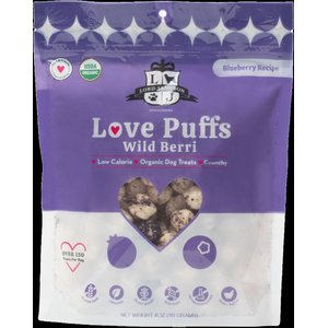 Lord Jameson Love Puffs Wild Berri Crunchy Organic Dog Treats, 4-oz bag