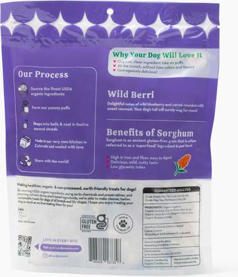 Show full view: Lord Jameson Love Puffs Wild Berri Crunchy Dog Treats, 4-oz bag slide 3 of 5