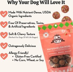Lord Jameson Watermelon Pops Organic Soft & Chewy Dog Treats, 6-oz bag slide 2 of 8