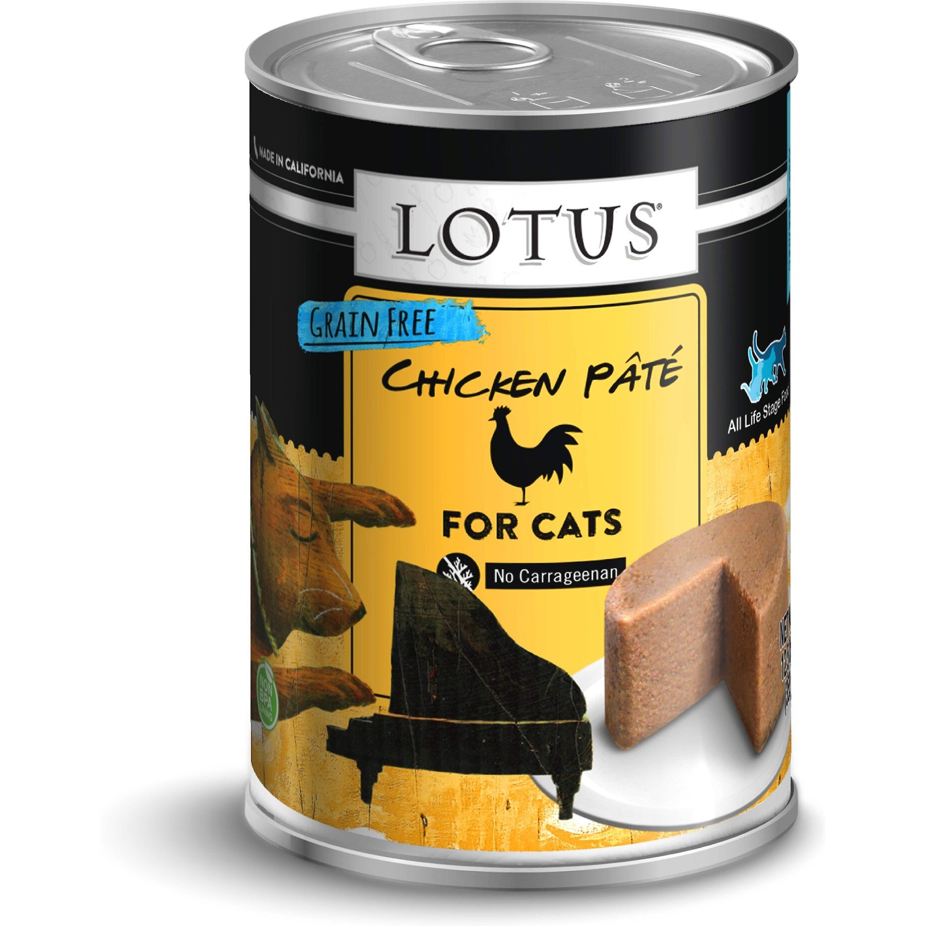 Lotus Chicken & Vegetable Pate Canned Cat Food, 12.5-oz, 12 ct